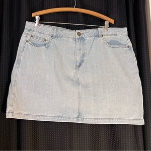 Forever 21 Blue Mini Pencil Skirt for Casual Wear